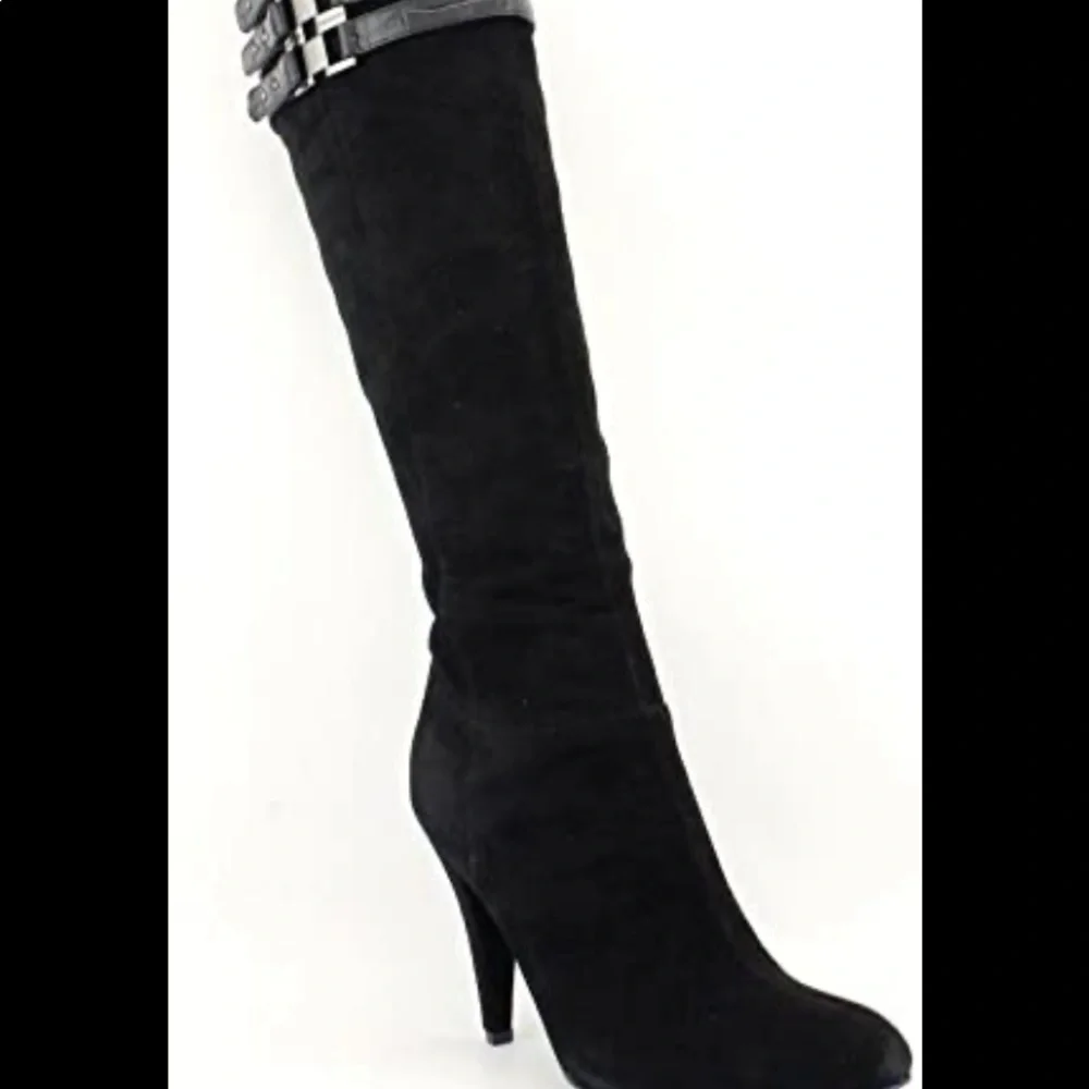 - Calvin Klein Waverly Over The Knee Boots black 7.5 NEW IN BOX suede